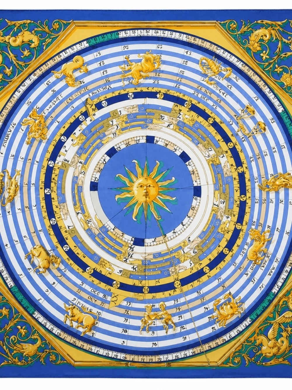 Unbranded Blue and Gold Zodiac Wall Art